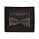 VENTI Herren Fliege Einstecktuch Set-2 Seide Beige gemustert