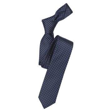 VENTI Herren Business-Krawatte 6cm Seide gewebt Blau gemustert