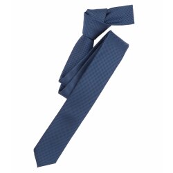 VENTI Herren Business-Krawatte 5cm gewebt Blau gemustert
