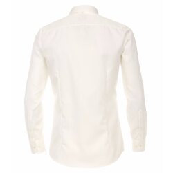 VENTI Herren Businesshemd 69er Langarm Kent Modern-Fit Creme