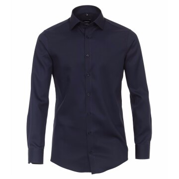 VENTI Herren Businesshemd 69er Langarm Kent Modern-Fit Marine