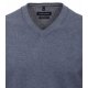 CASAMODA Herren Pullover V-Neck Regular Pima-Baumwolle Blau