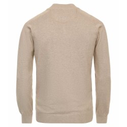 CASAMODA Herren Strickjacke Zipper Regular Baumwolle Beige
