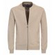 CASAMODA Herren Strickjacke Zipper Regular Baumwolle Beige