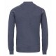 CASAMODA Herren Strickjacke Zipper Regular Baumwolle Blau