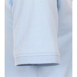 CASAMODA Herren Poloshirt Kurzarm Regular Stretch Piqué Hellblau