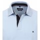 CASAMODA Herren Poloshirt Kurzarm Regular Stretch Piqué Hellblau