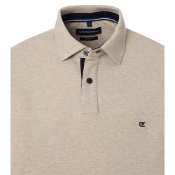 CASAMODA Herren Poloshirt Kurzarm Regular Stretch Piqué Beige