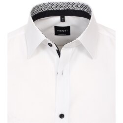 VENTI Herren Businesshemd Langarm Kent Modern-Fit Weiß
