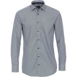 SALE VENTI Herren Businesshemd Langarm Kent Modern-Fit Blau