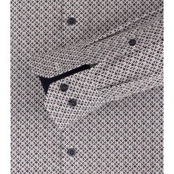 SALE VENTI Herren Businesshemd Langarm Kent Modern-Fit Braun