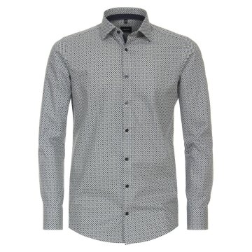 SALE VENTI Herren Businesshemd Langarm Kent Modern-Fit Grün