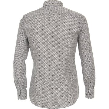 SALE VENTI Herren Businesshemd Langarm Kent Modern-Fit Anthrazit