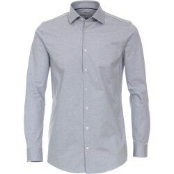 VENTI Herren Businesshemd Langarm Body-Fit Jerseyflex...
