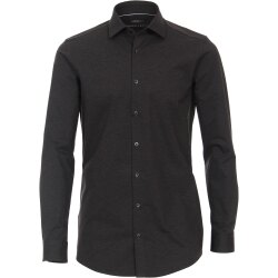 VENTI Herren Businesshemd Langarm Body-Fit Jerseyflex...