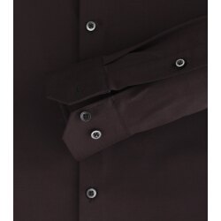 VENTI Herren Businesshemd Langarm Body-Fit Jerseyflex Schwarz