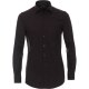 VENTI Herren Businesshemd Langarm Body-Fit Jerseyflex Schwarz