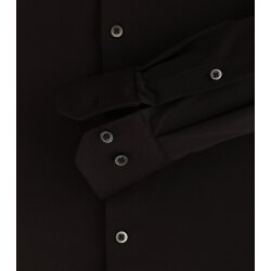 VENTI Herren Businesshemd Langarm Modern-Fit Jerseyflex Schwarz