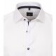 VENTI Herren Businesshemd Langarm Kent Modern-Fit Twill Weiß