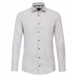 VENTI Herren Businesshemd Langarm Kent Modern-Fit Twill...