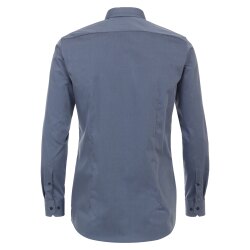 VENTI Herren Businesshemd Langarm Kent Body-Fit Blau