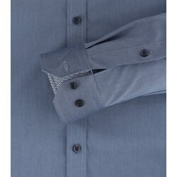 VENTI Herren Businesshemd Langarm Kent Body-Fit Blau