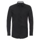 VENTI Herren Businesshemd Langarm Kent Body-Fit Schwarz