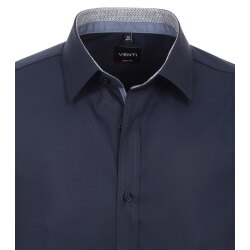 VENTI Herren Businesshemd 72er Langarm Kent Body-Fit Marine