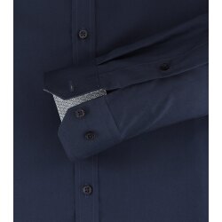 VENTI Herren Businesshemd 72er Langarm Kent Body-Fit Marine