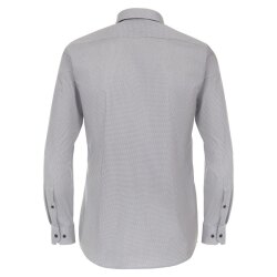 VENTI Herren Businesshemd Langarm Kent Body-Fit Braun...
