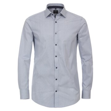 VENTI Herren Businesshemd 72er Langarm Kent Body-Fit Hellblau