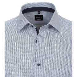 VENTI Herren Businesshemd 72er Langarm Kent Body-Fit Hellblau