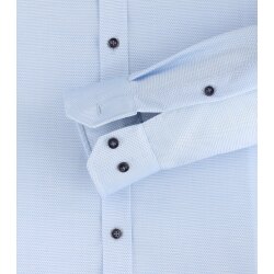 VENTI Herren Businesshemd Langarm Kent Body-Fit Hellblau