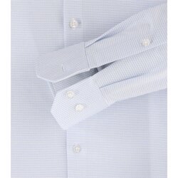 VENTI Herren Businesshemd Langarm Kent Jersey Hellblau