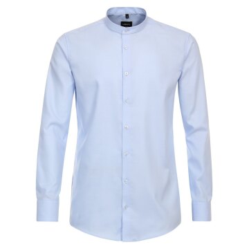 VENTI Herren Businesshemd Langarm Stehbund Modern-Fit Hellblau