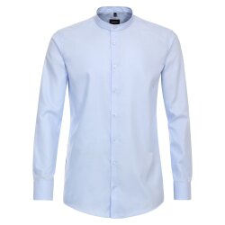 VENTI Herren Businesshemd Langarm Stehbund Modern-Fit...