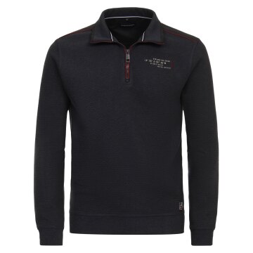 CASAMODA Herren Sweatshirt Troyer Langarm Regular-Fit Marine