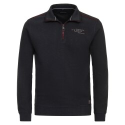CASAMODA Herren Sweatshirt Troyer Langarm Regular-Fit Marine