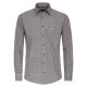 CASAMODA Herren Freizeithemd Langarm Casual-Fit Gelb gemustert