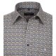 CASAMODA Herren Freizeithemd Langarm Casual-Fit Gelb gemustert