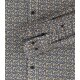 CASAMODA Herren Freizeithemd Langarm Casual-Fit Gelb gemustert