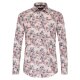 CASAMODA Herren Freizeithemd Langarm Casual-Fit Rot gemustert