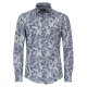 CASAMODA Herren Freizeithemd Langarm Casual-Fit Blau gemustert