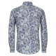 CASAMODA Herren Freizeithemd Langarm Casual-Fit Blau gemustert
