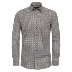 CASAMODA Herren Freizeithemd Langarm  Comfort-Fit Gelb...
