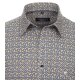 CASAMODA Herren Freizeithemd Langarm  Comfort-Fit Gelb gemustert