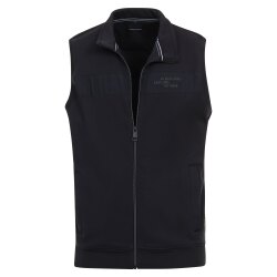 CASAMODA Herren Sweatweste Stehkragen Zipper Regular Marine