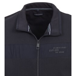 CASAMODA Herren Sweatweste Stehkragen Zipper Regular Marine