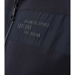 CASAMODA Herren Sweatweste Stehkragen Zipper Regular Marine