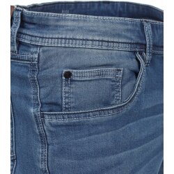 CASAMODA Herren Bermuda-Jeans-Shorts 3/4 Regular Fit Blau